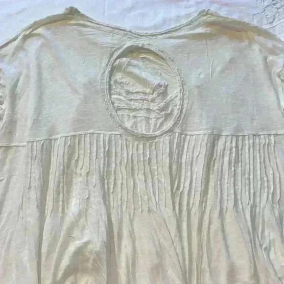 Free People New Hope babydoll top in ivory - Picture 7 of 9